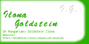 ilona goldstein business card